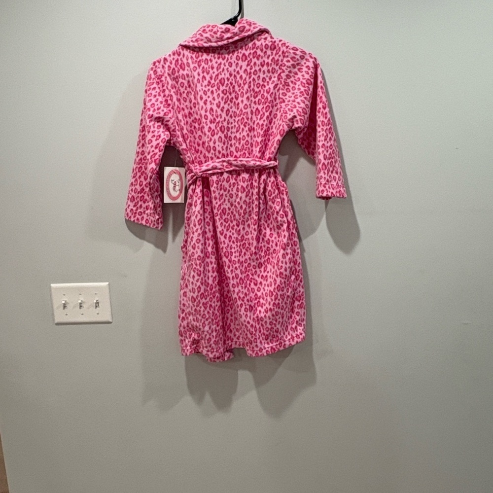 Pink Leopard Print Women's Robe - Picture 4 of 4